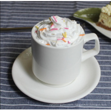 Haonai designed antiaue ceramic coffee cup and saucer set